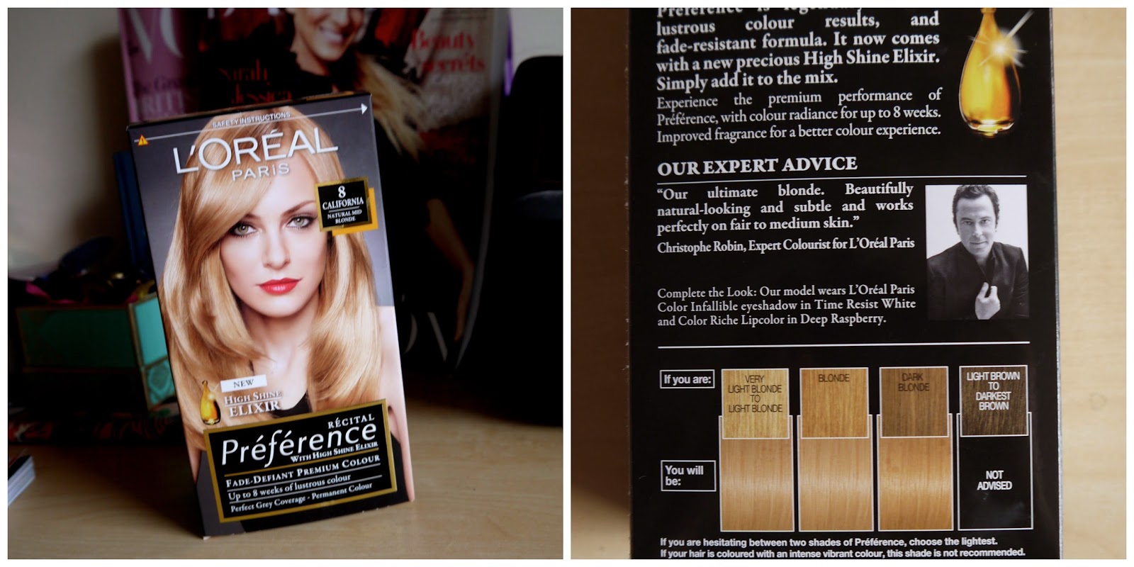 L Oreal Recital Preference Hair Colour In 8 California